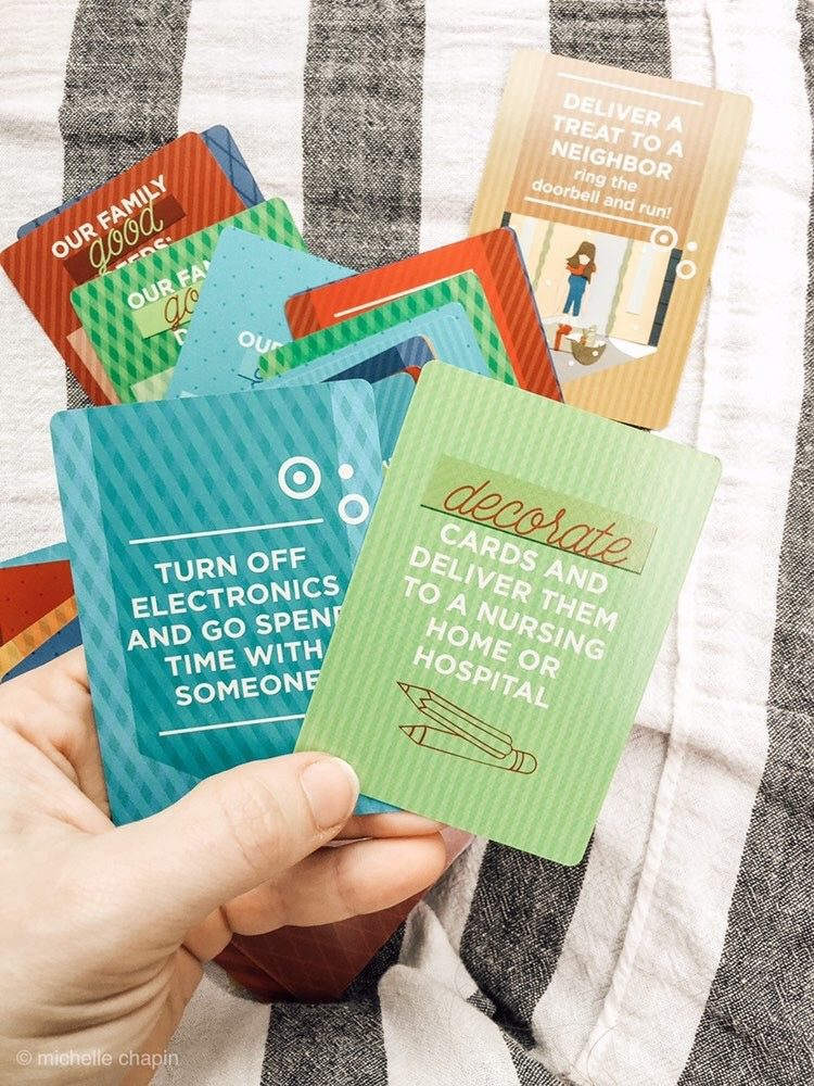 Kindness Cards are a deck of 55 ideas to help you spread joy